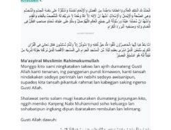 Khutbah Jumat Bahasa Jawa 21 November 2025: Pilihan Terbaik dan Menyentuh Hati