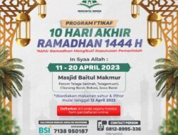 Doa Ramadhan Hari ke-24: Doa Itikaf 10 Hari Terakhir Ramadhan
