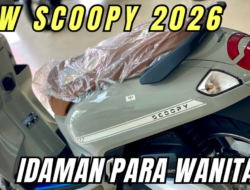 Honda Scoopy 2026 Warna Mint Tampil Lebih Segar dan Elegan dengan Fitur Charger Type C Modern